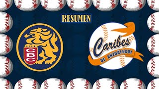 Resumen Jornada 42°  Leones del Caracas Vs Caribes de Anzuategui  lvbp [upl. by Maurene]