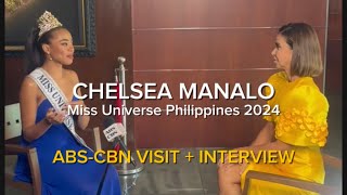 Interviewing MUPH CHELSEA MANALO in her ABSCBN visit 👑✨ [upl. by Airetahs]