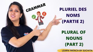 French Grammar  Pluriel des noms Plural of nouns  Part 22  By Suchita  918920060461 [upl. by Leahciam]