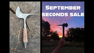 September Seconds Sale  tomahawks warclubs and blades [upl. by Honora]