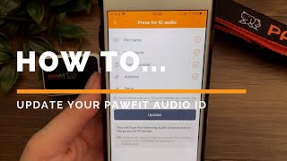 HOW TO Update your Pawfit Audio ID  Pawfit GPS Pet Tracker [upl. by Anyaled882]