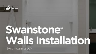 Installation Video Swanstone Walls with Foam Tape [upl. by Sunderland47]