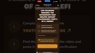 Life changing rewards memefi code  memefi video code life changing rewards [upl. by Akenom]