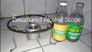 Denatured alcohol stove [upl. by Chemaram]