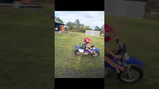 THROTTLEFEENTV smokeshow 6yrsold husqvarna ttr110 pw50 sonnyboy [upl. by Cowden]