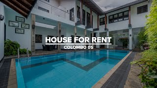 House for Rent in Colombo 05 [upl. by Polik]