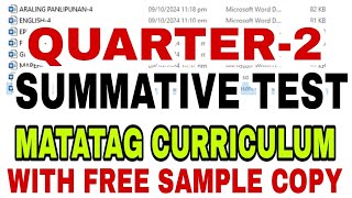 Summative Test for Grade4 Quarter2 [upl. by Froma]