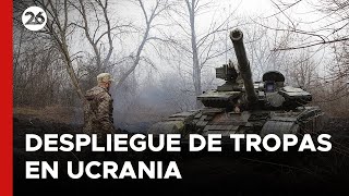 GUERRA RUSIA  UCRANIA  Despliegue de tropas en Ucrania [upl. by Anelrac159]