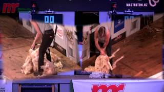 Speed Shearing Motunui Station  2015 Golden Shears [upl. by Pelson]