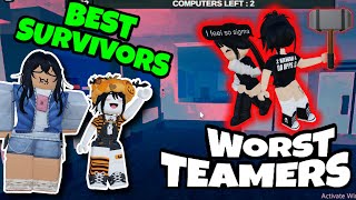 THE WORST TEAMERS VS BEST SURVIVORS ON FLEE THE FACILITY EP1 [upl. by Naul]