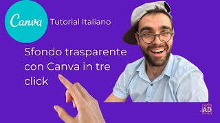 Canva Tutorial Italiano Sfondo trasparente con Canva come fare  Amedeo Draghi [upl. by Noivaz]