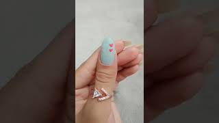 Easy ❤️ nailart design ❣️💅🏻❣️nailart nails naildesigns nailartdesigns youtubeshorts ytshorts [upl. by Yatnuahs]