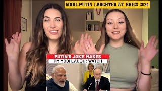 Italians React To ModiPutin Laughing together At Brics 2024 [upl. by Ahsenod]