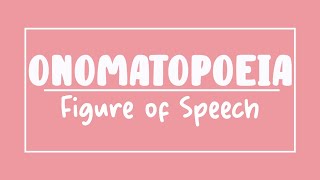 Onomatopoeia  Figure of Speech [upl. by Ettezzus171]