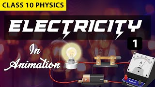 Electricity class 10 Full chapter in animation Part1 NCERT Science chapter 12 [upl. by Perry]