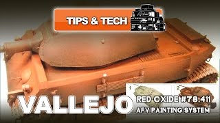 VALLEJO AFV PAINTING SYSTEM RED OXIDE 78411 [upl. by Kwei707]