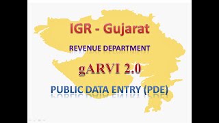 gARVI 2 0 Public data entry  IGR Gujarat gARVI 20  Document Registration Process Garvibeta [upl. by Rellek]