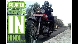 Counter Steering in Hindicounter steering motorcycle [upl. by Harat]