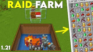 Minecraft EASY RAID FARM 121 Tutorial  Simple 121 Raid Farm Tutorial [upl. by Uwkuhceki888]