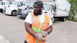 FIRST TIME USING LOW PROFILE STEP DECK RAMPS “YARD SPOTTER” FLATBED TRUCK DRIVER [upl. by Harve]