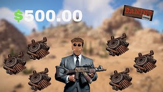 TURNING 25 INTO 500 ON BANDITCAMP rust gambling [upl. by Ertnod962]