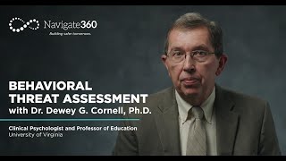 Dr Cornell and Navigate360  Behavioral Threat Assessment and Youth Violence Prevention [upl. by Flanna]