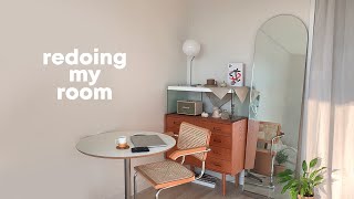 방구조 바꾸기 내가 가구 배치할 때 사용하는 사이트 시트지로 가구 하얗게 만들기  Redoing my roomRoom makeover Floorplanner [upl. by Nelag]