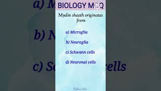 Myelin sheath originatesneetbiologymcqsbiologymcqs [upl. by Perkin689]