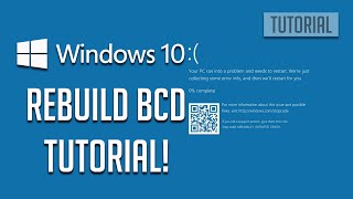 How to Rebuild BCD or Boot Configuration Data File in Windows 10 SOLVED [upl. by Secnarf442]