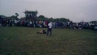 Talking Bakweri Traditional Wrestling [upl. by Ahsinahs]