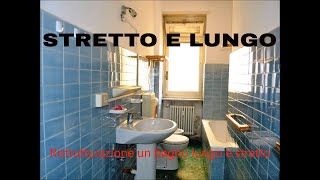 Ristrutturazione bagno stretto e lungo anni 60 prima e dopo lavori [upl. by Anipsed650]