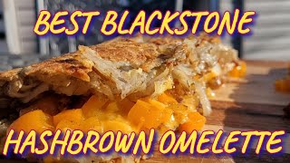 BEST BLACKSTONE HASH BROWN OMELET [upl. by Dowzall292]