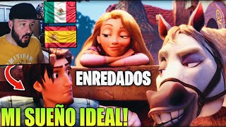 MI SUEÑO IDEAL⚡ 🇪🇸ESPAÑOL REACCIONA A ENREDADOS DOBLAJE LATINO VS ESPAÑOL ⚡ OptimoOdin [upl. by Evatsug]