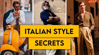 Dress Like the Most Stylish Men in The World  Italian Style Secrets [upl. by Aztinay]