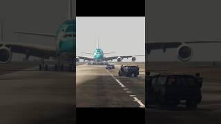 Terrible emergency landing of A380 when cops chasing thief car [upl. by Crudden]