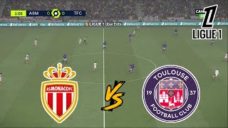 AS MONACO vs TOULOUSE  LIGUE 1 20242025  FOOTBALL LIFE 2025 [upl. by Nairod668]