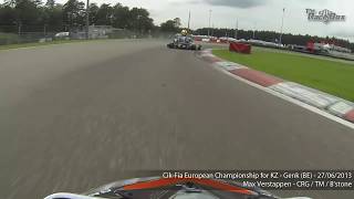 Onboard Max Verstappens fastest karting lap of Genk European Championship 2013 part 2 [upl. by Irollam]