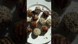 Seedy Tahini Snack Bites NutFree  Minimalist Baker Recipes [upl. by Zielsdorf]