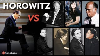 Horowitz vs 7 Pianists Chopin First Ballade [upl. by Eiramlehcar963]