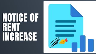 Notice of Rent Increase Template  How To Fill Notice of Rent Increase [upl. by Dibrin]