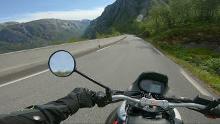 A ride Down to Lysebotn  Aprilia Pegaso Strada 650 [upl. by Sarajane]