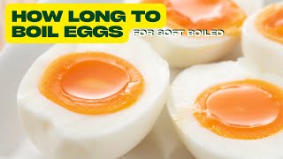 The Secret to Creamy Runny Yolks Mastering How Long to Boil Eggs for Soft Boiled [upl. by Eiuqram]