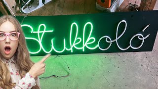 Neon Felirat DIY Led Szalagból A Stúdióm Falára [upl. by Folger]