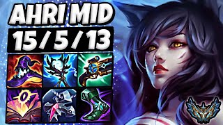 Ahri vs Akshan  MID  Lol Korea Challenger Patch 143 ✅ [upl. by Dorej700]