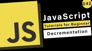 JavaScript Basics  Decrementation [upl. by Annaicul]