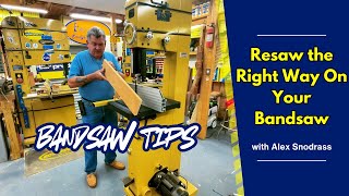 Important Resawing Tip Every Bandsaw User Should Know Before Cutting [upl. by Wordoow]