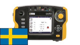 CA6117 Installationstestare  Loop och linjeimpedansmätning [upl. by Rumney801]