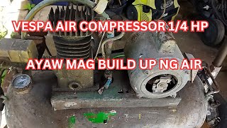 VESPA AIR COMPRESSOR 14 HP AYAW MAG BUILD UP NG AIR [upl. by Ahseat199]