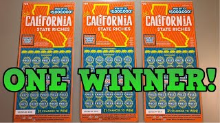 5000000 PRIZE CALIFORNIA STATE RICHES SCRATCHERS [upl. by Ledairam]