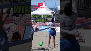 Skyball on set point vancouveropen volleyballcanada volleyball vanopen beach beachvolleyball [upl. by Deegan]